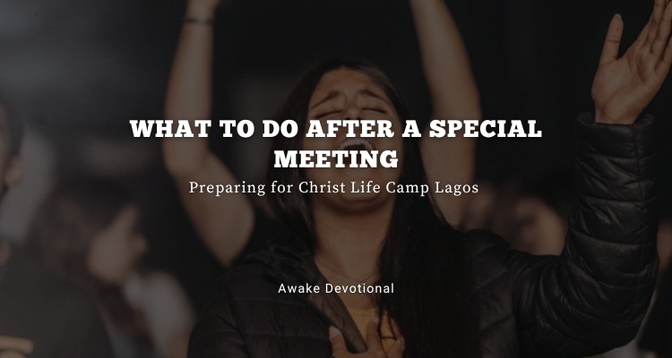 What To Do After a Special Meeting