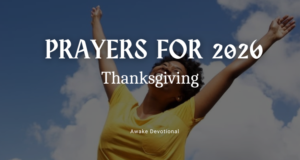 Prayers for 2026: Thanksgiving