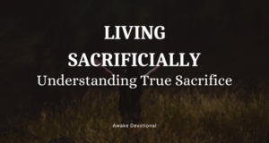 Living Sacrificially