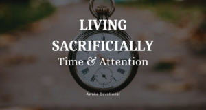 Living Sacrificially