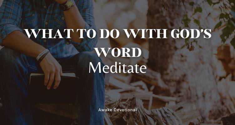 What to do with God’s word
